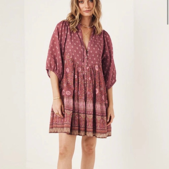 SPELL UTOPIA TUNIC MINI DRESS Size: L - Picture 1 of 3